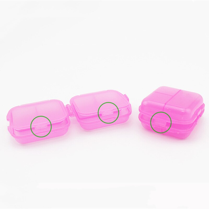 6 Grids Transparent Storage Box Home DIY Jewelry Nail Art Beads Sequin Diamond Receive Case Portable Organizer Two Layers Of Box