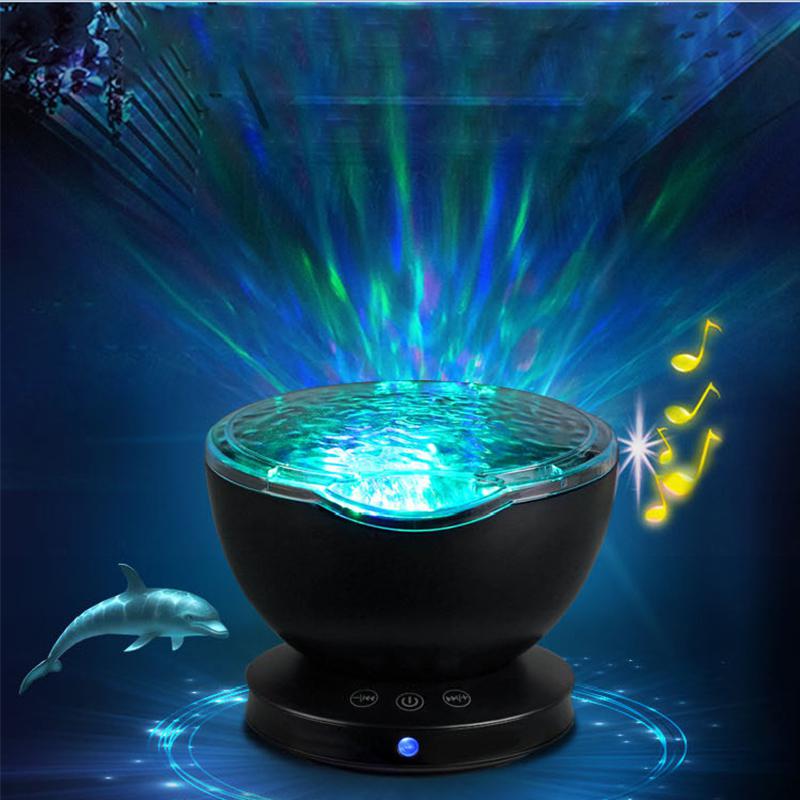 AKDSteel LED veilleuse projecteur étoilé mer maître enfants enfants bébé sommeil romantique coloré LED USB lampe de Projection