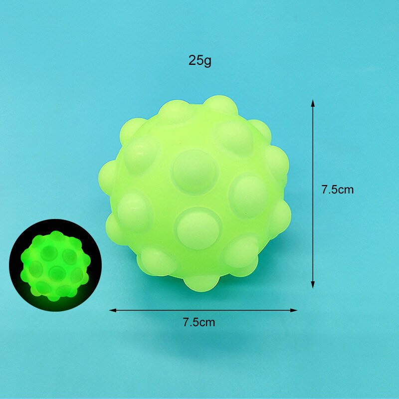 Pop Stress Ball Fidget Toy with Printed Pattern 3D Silicone Push Bubble Stress Anti-Anxiety Squeeze Sensory Bubbles Popping: 15