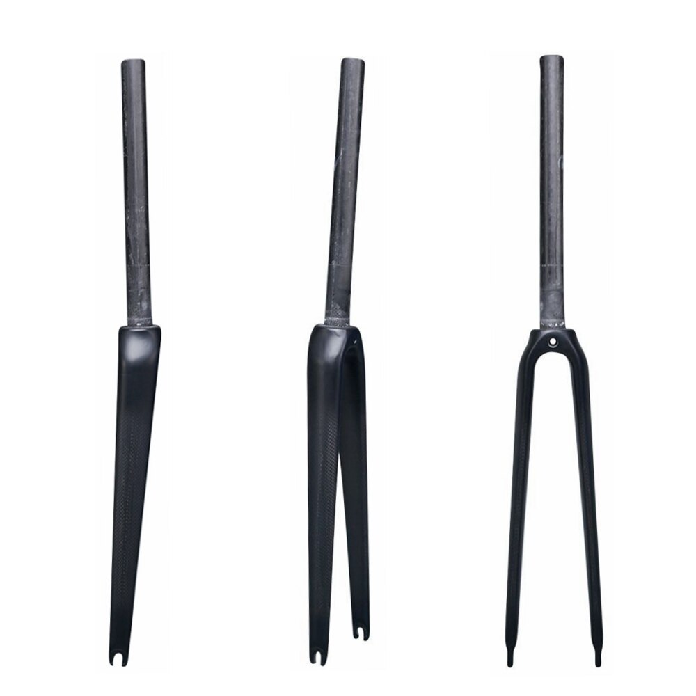 Carbon Fibre Bicycle Road Bike Front Fork Cycling Parts 700C Steerer Tube Diameter 25.4mm 28.6mm