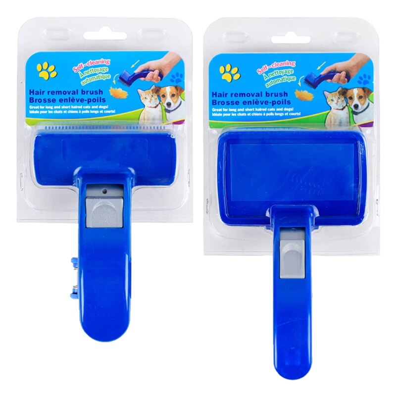 Duurzaam Zelfreinigende Slicker Brush Huisdieren Hond Kat Grooming Borstel Hond Kat Borstels Deshedding Tool Pet Hond &amp; Kat Kam