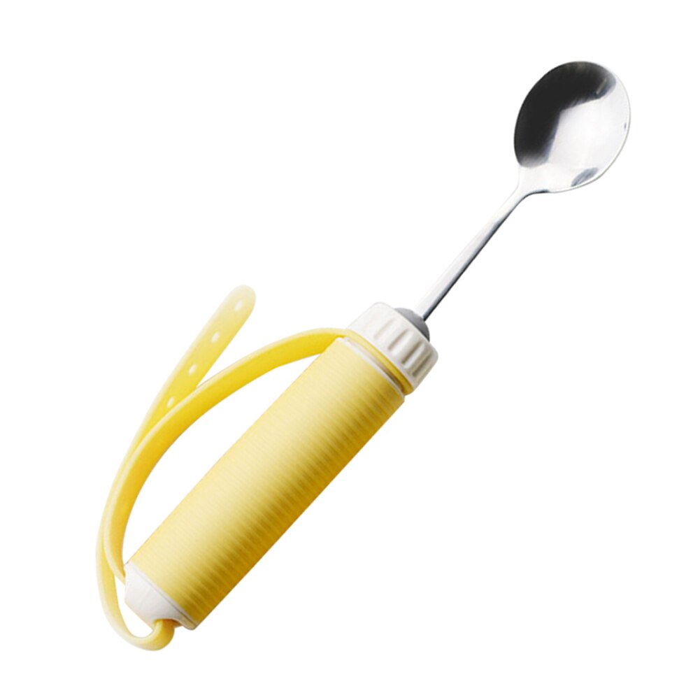 Hemiplegia Elderly Disabled Tableware Eat Food Fork Spoon for Rehabilitation Exercises Anti-shake Anti-splash Kitchen Tool: B