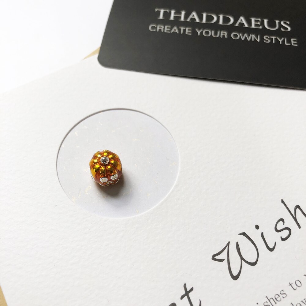 Contas halloween abóbora, prata se encaixa pulseira thomas colar europeu diy bijoux jóias accessorie presente para mulher