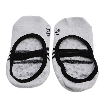 Przeciwpoślizgowe skarpetki robić jogi pantofle damskie profesjonalne antypoślizgowe gumowe kropki skarpety kolarskie lateksowe skarpetki robić tańca baletowego Pilates: szary