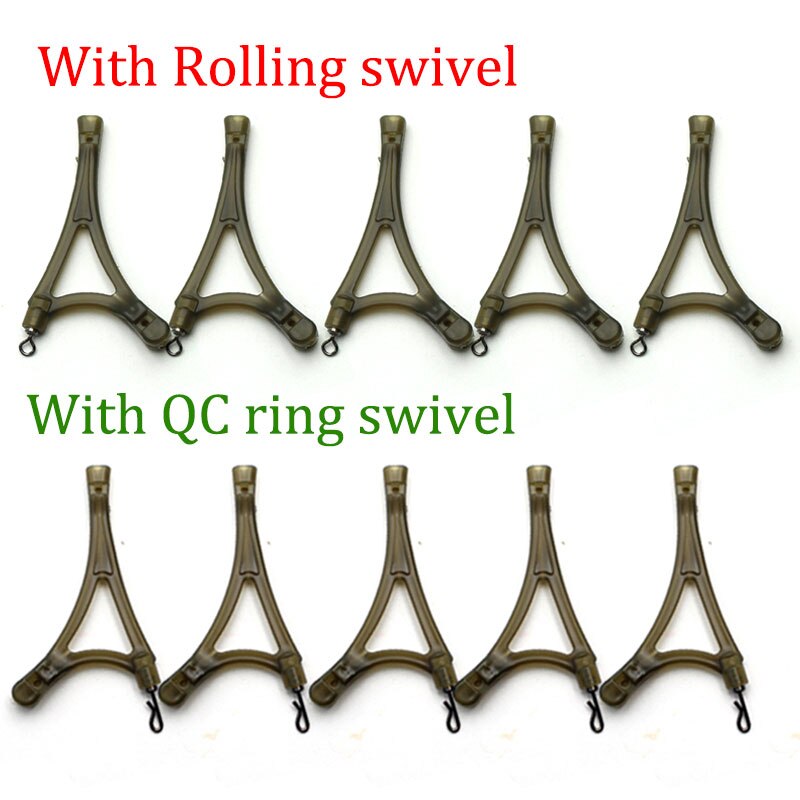 10pcs Carp Fishing Tackle Anti Tangle System For Method Feeder Cage Carp Rigs Tool Side Bends Swivel Fish Accessories Equipment