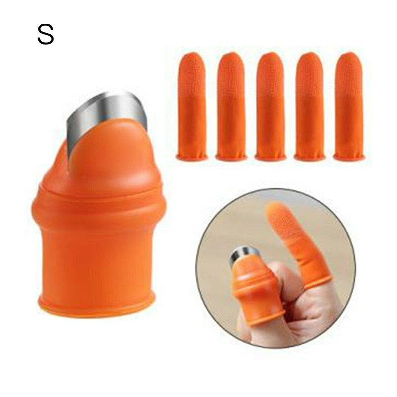Protège-doigts en Silicone avec lame, couteau de jardin en Silicone, coupe-doigt universel, outil de jardinage pour légumes