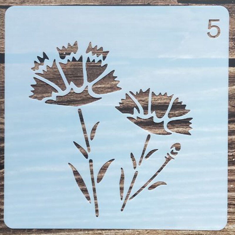12 Pochoirs De Noël Réutilisables – 13x13 Cm – Modèles Sapin, Bonhomme De Neige, Etc. – Pour Peinture Et DIY - 13