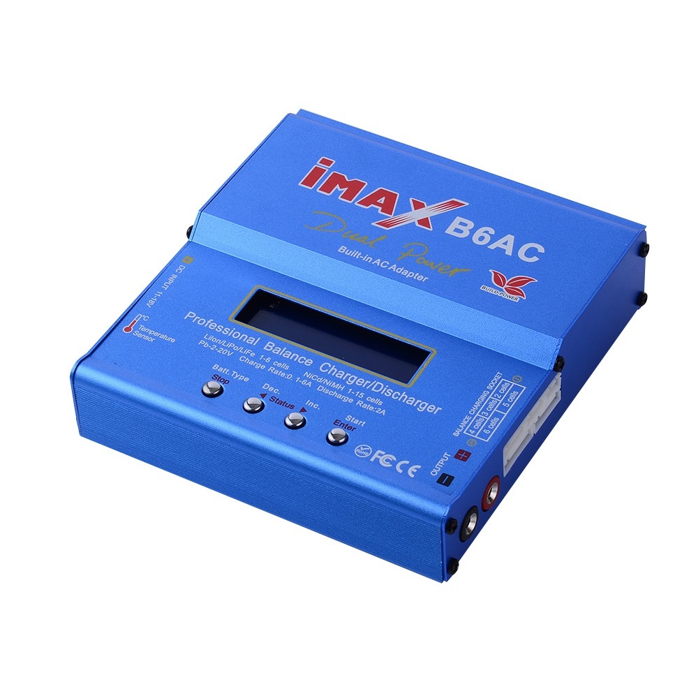 Cargador iMAX B6 AC RC 80W B6AC 6A cargador de batería Lipo Nimh Li-ion ni-cd cargador de equilibrio Digital con pantalla Digital LCD