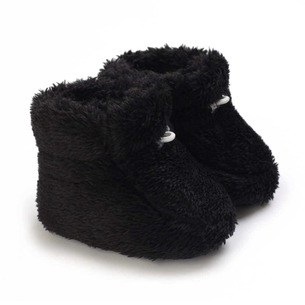 Baby Peuter Warm Fuzzy Laarzen Winter Babyschoenen Baby Meisjes Jongens Schoenen Zachte Zool Pluizige Sneeuw Booties Voor 0-18M: B / -M