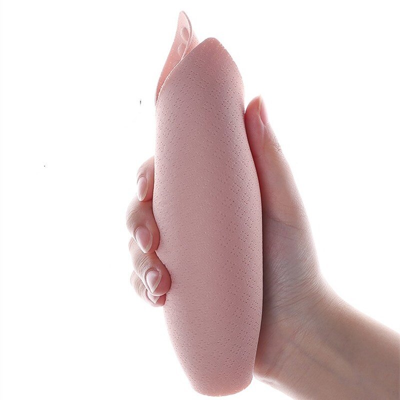 Zachte Effen Kleur Vrouwen Borst Padded Pad Insert Latex Bh Enhancer Push Up -Vormige Comfortabele Universele Beha gewatteerde