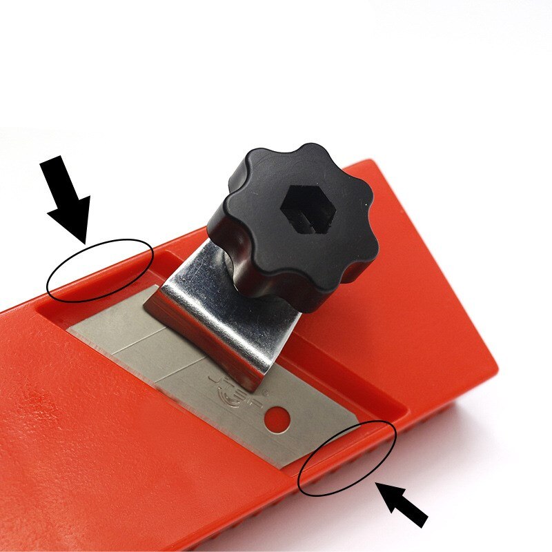 Cepillo Manual de carpintería ABS, herramienta de artesanía de madera roja, plano de biselado de 45 grados, herramientas manuales para cortador de placa de yeso de madera, máquina de borde