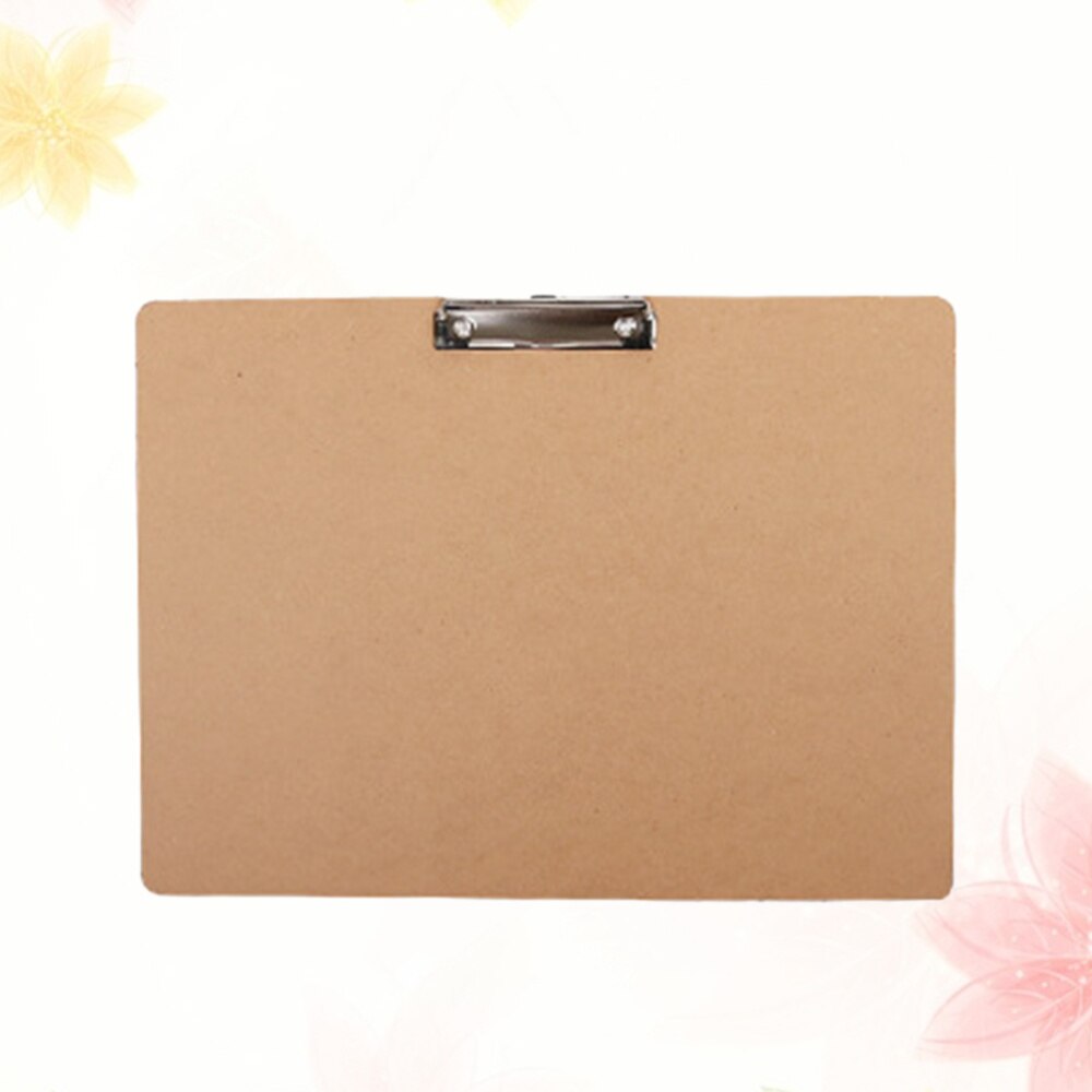 1PC A3 Size Wooden Practical Durable Horizontal Clipboard Writing Board Clip Board Drawing Pad for School