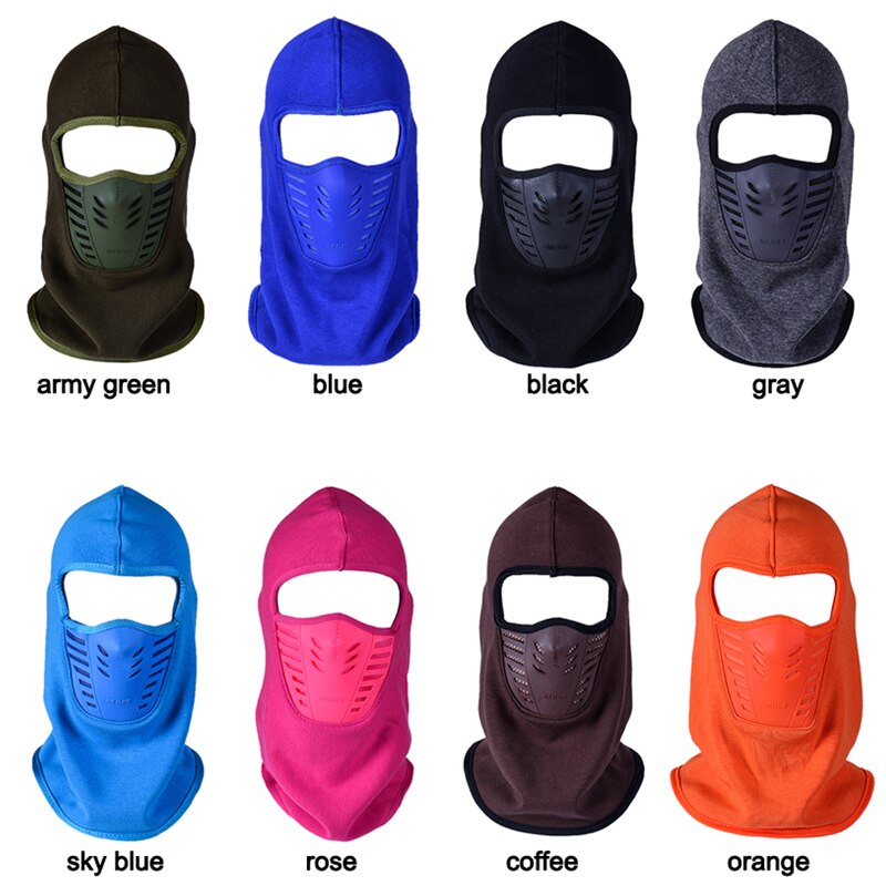 LOCLE Warmer Snowboard Ski Mask Cycling Face Mask Full Face Windproof Dust-proof Warm Skiing Bibs Balaclava Multi Use Scarf