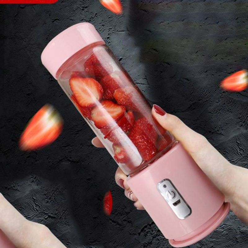 Electric Portable Blender Mini Smoothie Mixer Bottle 4 Blades Juicer Cup Rchargeable Shakes Maker