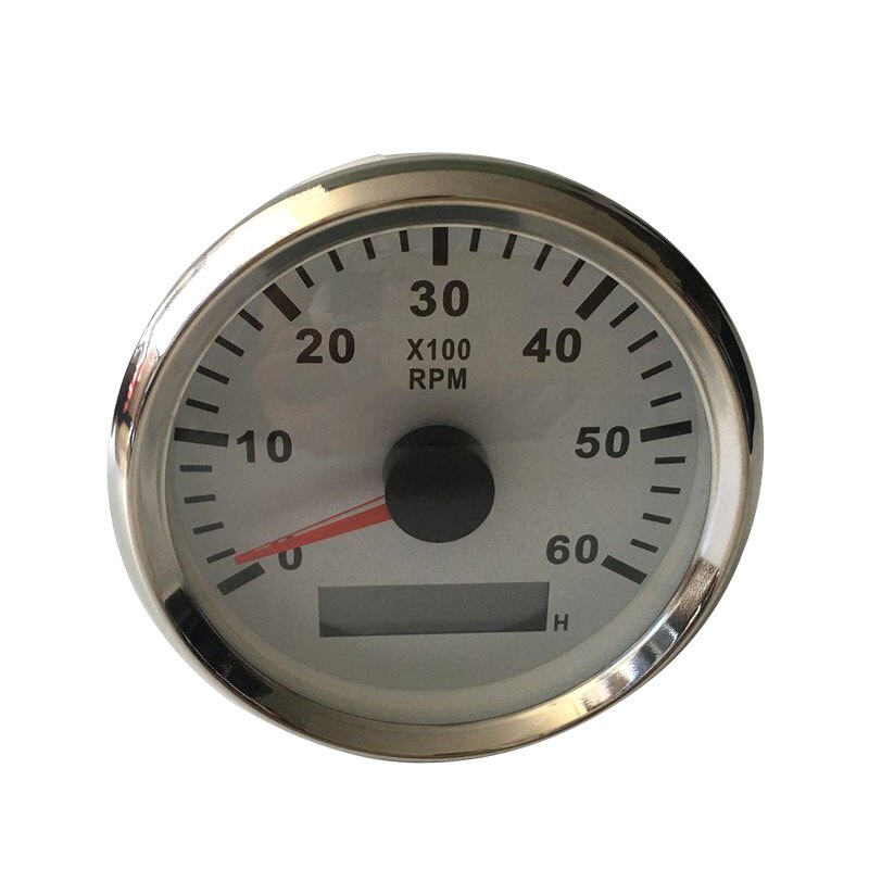 Universele Tacho Sensor 85 Mm Waterdichte Marine Ca Boot Toerenteller Gauge Met Urenteller 3000 Rpm 4000 Rpm 6000 Rpm 8000 Rpm