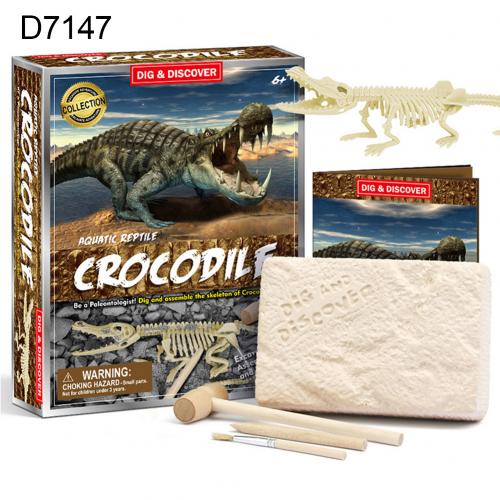 Kids Diy Vergadering Dinosaurus Skelet Opgraving Graven Kit Archeologische Speelgoed: D7147