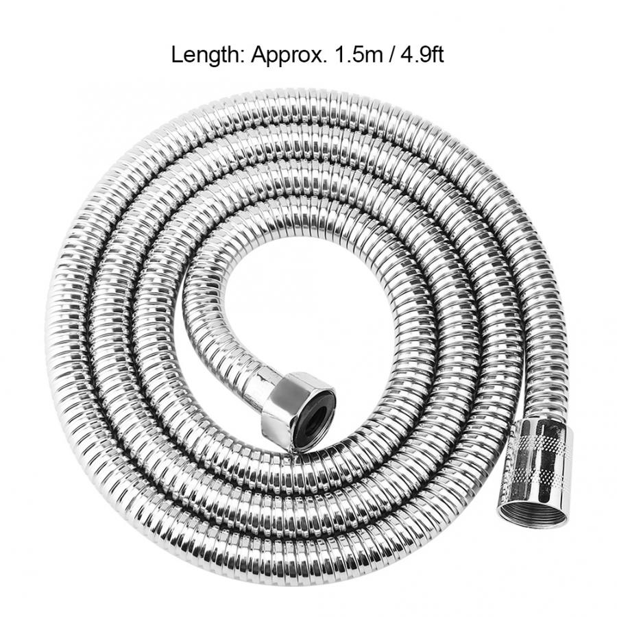 1.5m g1/2 " flexibele doucheslang van roestvrij staal voor waterleiding voor bad, douchekop, douchepijpvervanging, badkameraccessoires