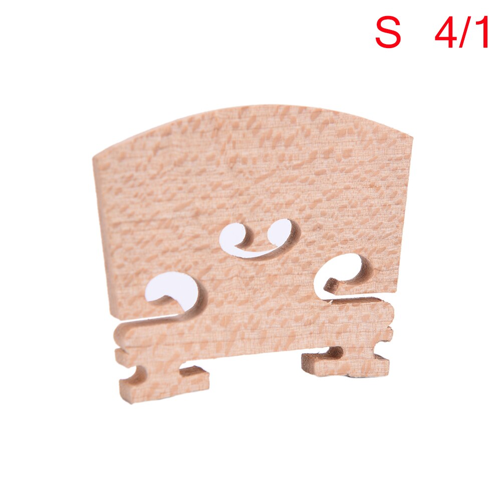 1pc Maple Wood Violin Bridges Handmade Accessories for 4/4 , 3/4 , 1/2 , 1/4 Size Violin Musical Instrument Parts: S