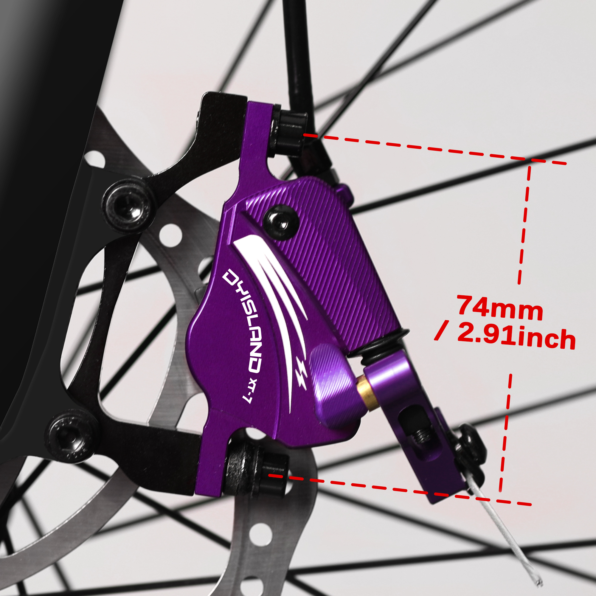 DYISLAND XT7 MTB Line Pulling Hydraulic Disc Brake Electric bike Line Pulling Oil Pressure Calipers Mountain bike brake