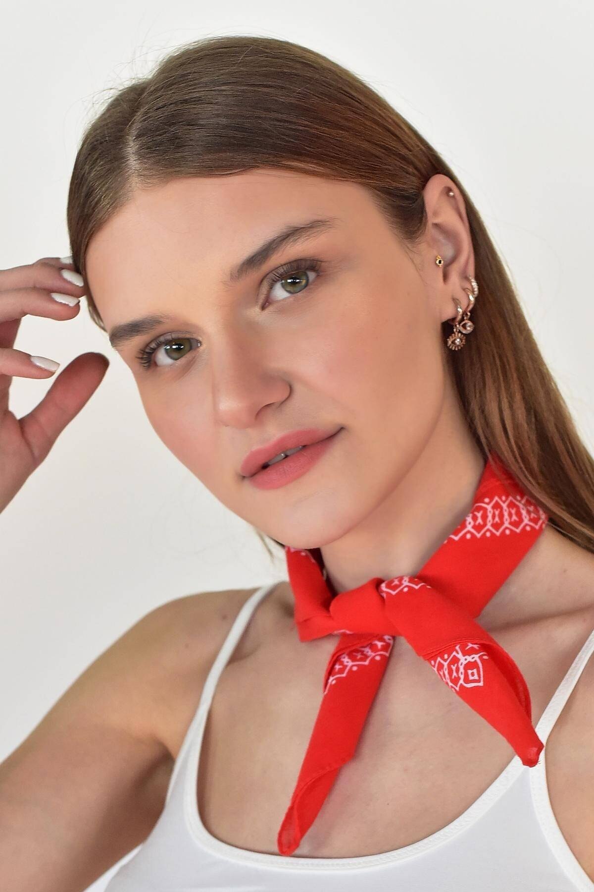 Women's Ethnic Patterned Scarf Practical Useful Suitable For General Use Style Suitable For All Ages: Red