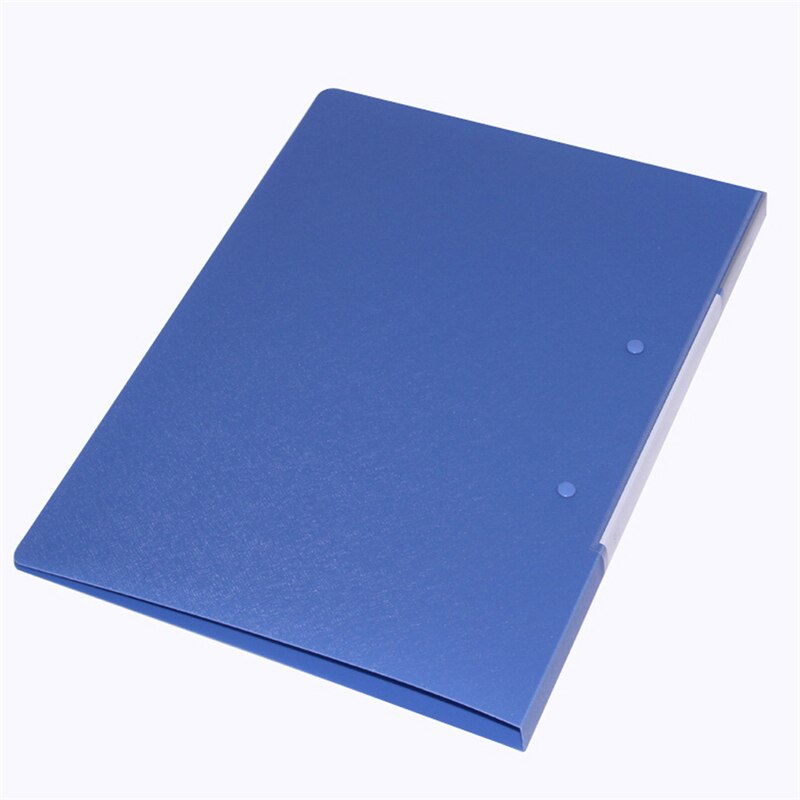 DL Good office supplies-Carpeta de polipropileno A4, clip de placa larga, azul, suministros para estudiante soltero, herramientas de oficina, 5419