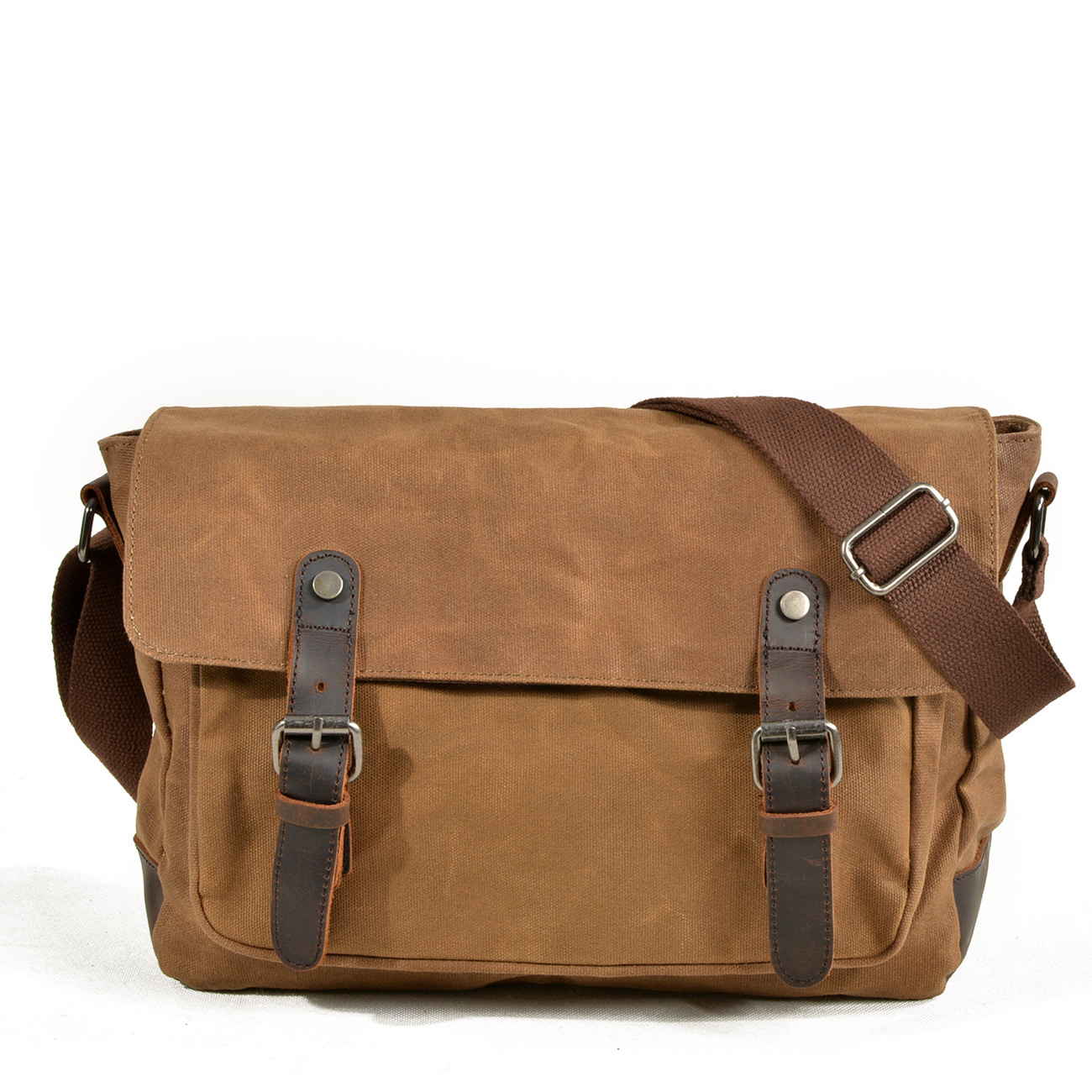 Muchuan Mannen Tas Mode Canvas Schoudertassen Voor mannen Waterdichte Functionele Schouder Tas Mannelijke Aktetas Crossbody: Khaki