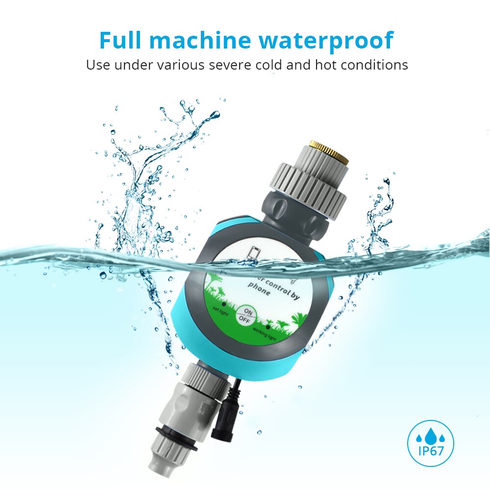 Tuya WiFi Smart Irrigation Electrical Watering Automatic Sprinkler Remote Garden System Timer Alexa Echo Google Home