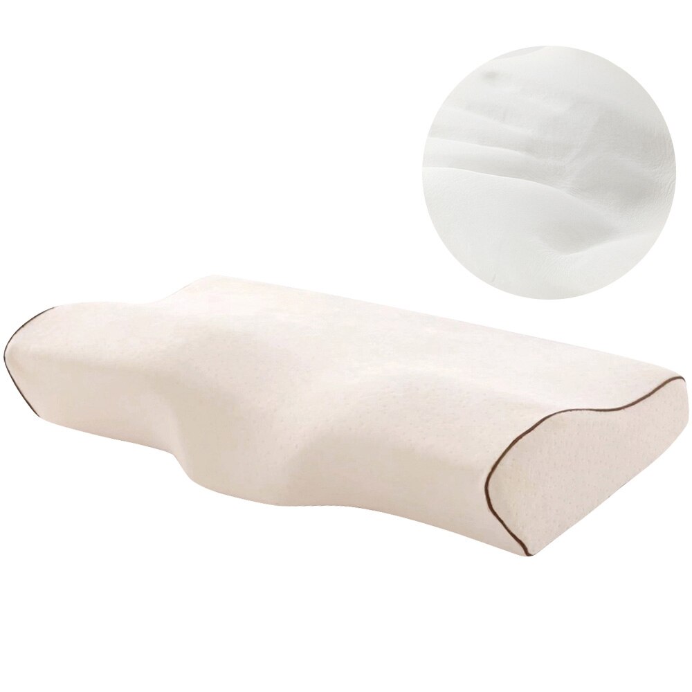 Memory Foam Butterfly Shaped Pillow Memory Foam Bedding Slow Rebound Neck Protection Health Cervical Neck Size In 60*34CM: Beige / 60x34x12cm