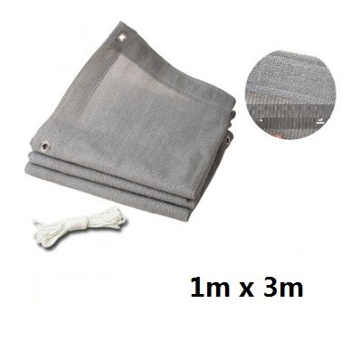 Serre zonnescherm net hdpe gaas balkon binnenplaats huis encryptie dikker op maat gemaakte boetiek grijs zonnescherm net: 1m x 3m