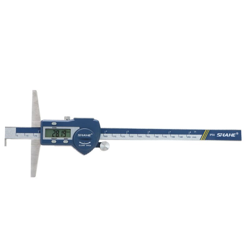 0-200 mm digital vernier caliper micrometer single hook digital depth vernier caliper depth gauge ruler measuring tools