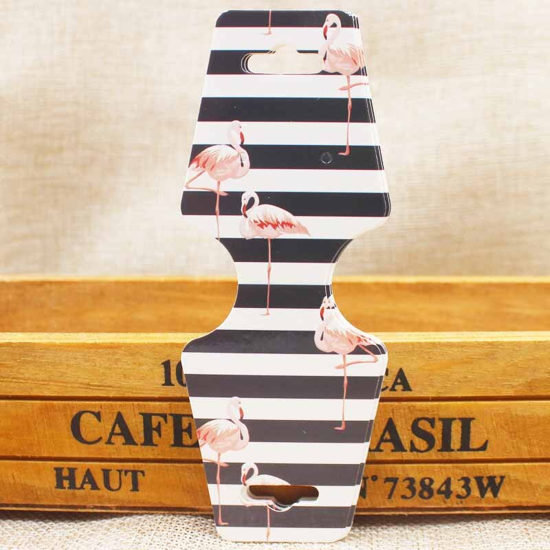 200pcs 4.5x12.0cm flower pattern Cards Printing Jewelry Necklace Bracelet Hang Tag Jewelry Display Cards Label Tag: card same as pic2