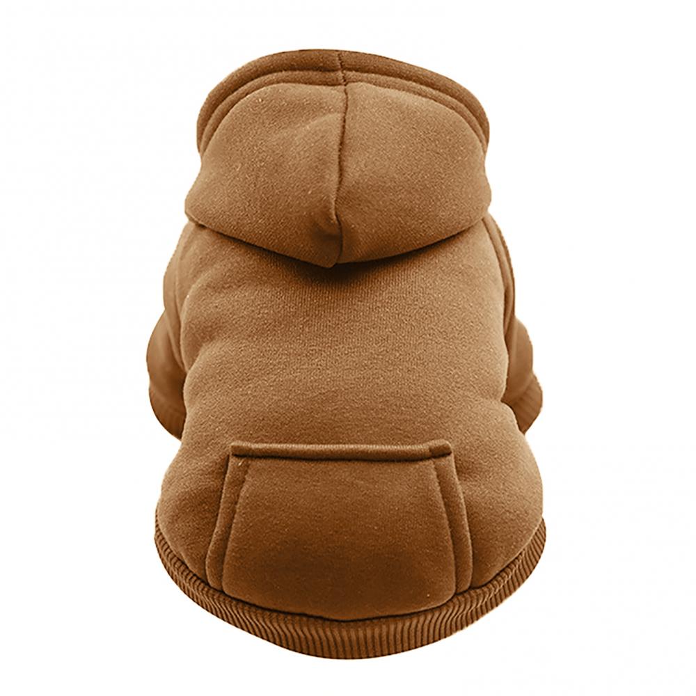 Sudadera con capucha para perro, ropa de dos patas para perros pequeños y medianos, Otoño e Invierno: XL / Blanco