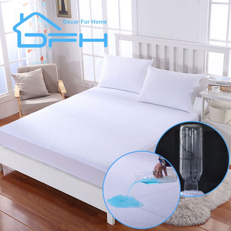 DFHTwin Volledige Queen Kingsize Badstof Waterdichte Matrashoes Protector voor Bedplassen En Bed Bug Fit Voor USA Matras Size