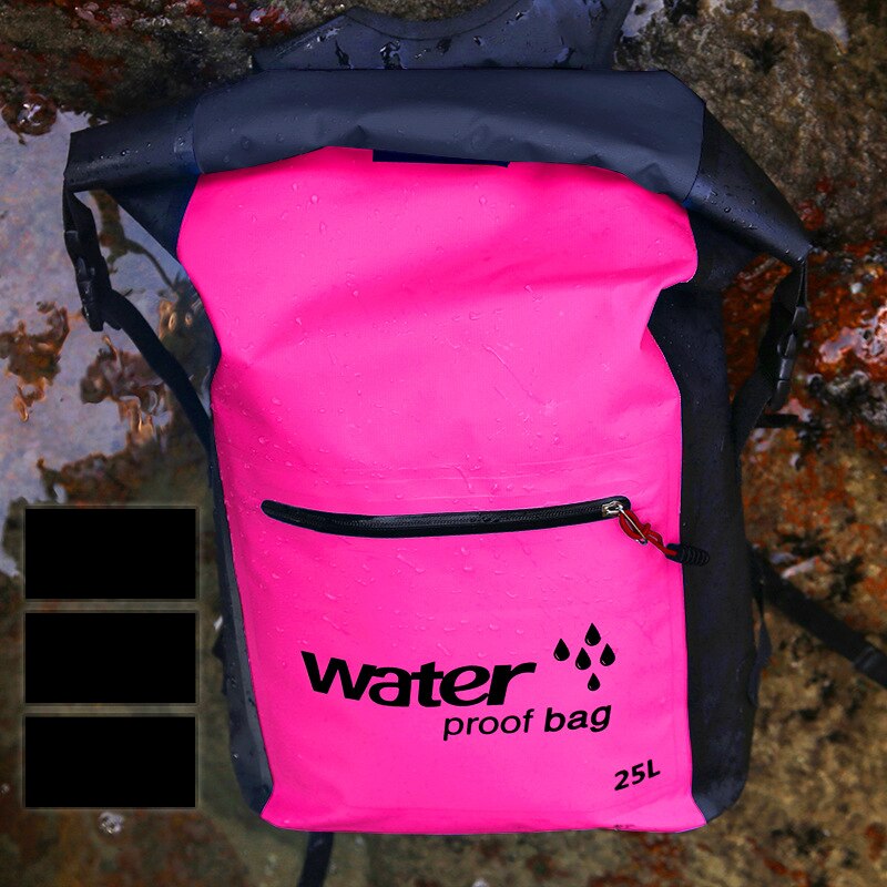 25l vandtæt rygsæk tørpose svømmetaske justerbar skulderrem flydende tørsæk til sejlads flydende sejlads rafting: M