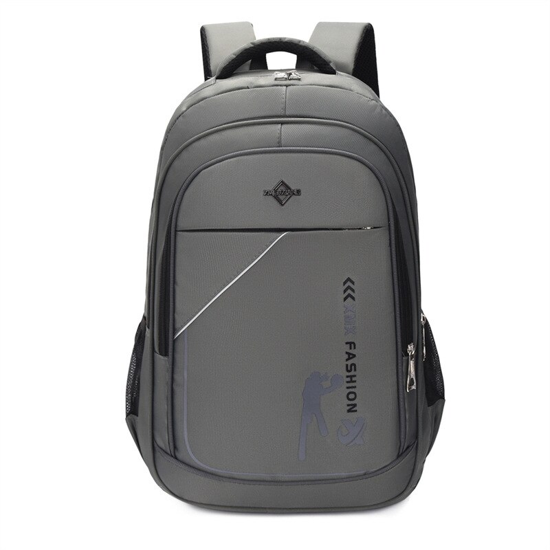 University Student School Backpack Men Bag Large Capacity High School Bags for Teenage Boys Casual 2022: Gray