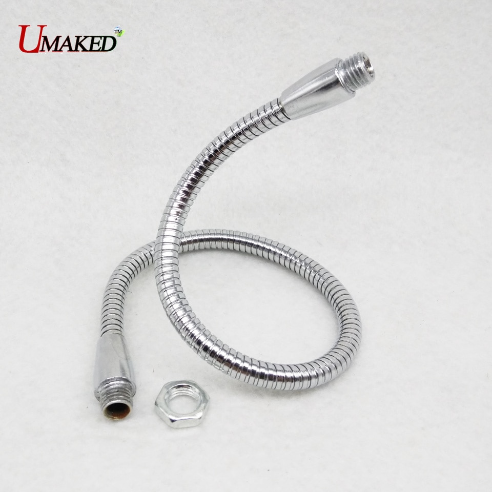 5 uds led cuello de cisne Dia 6MM manguera universal accesorios de iluminación led tubo suave de metal de hierro para lámpara de mesa lámpara de escritorio