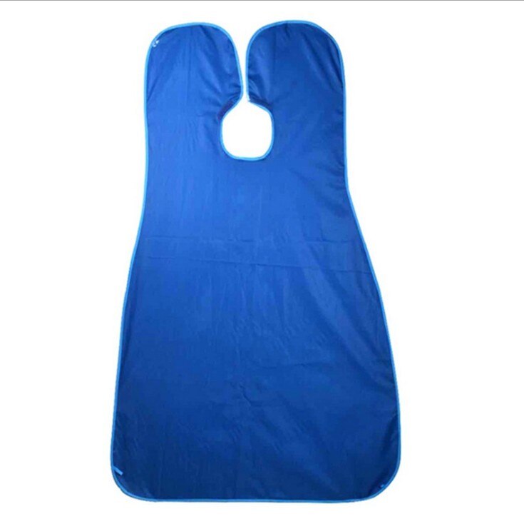 Babero de afeitado de barba impermeable para hombre, delantal de corte de pelo, Kit de aseo, afeitadora, accesorios de baño,: YZ50-blue