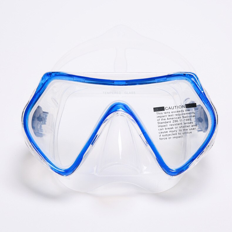 Máscara de buceo para adultos, gafas antiniebla de silicona, equipo de pesca para piscina, 10 colores, novedad: Blue goggles