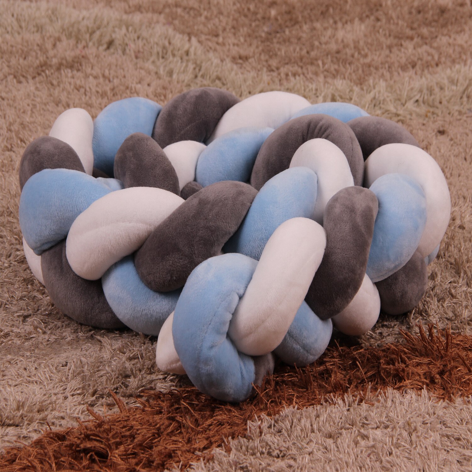 Lit de bébé de 100cm | de nœud de Protection, coussin de lit pour -né, accessoires de literie pour décor de chambre pour nourrissons: 6