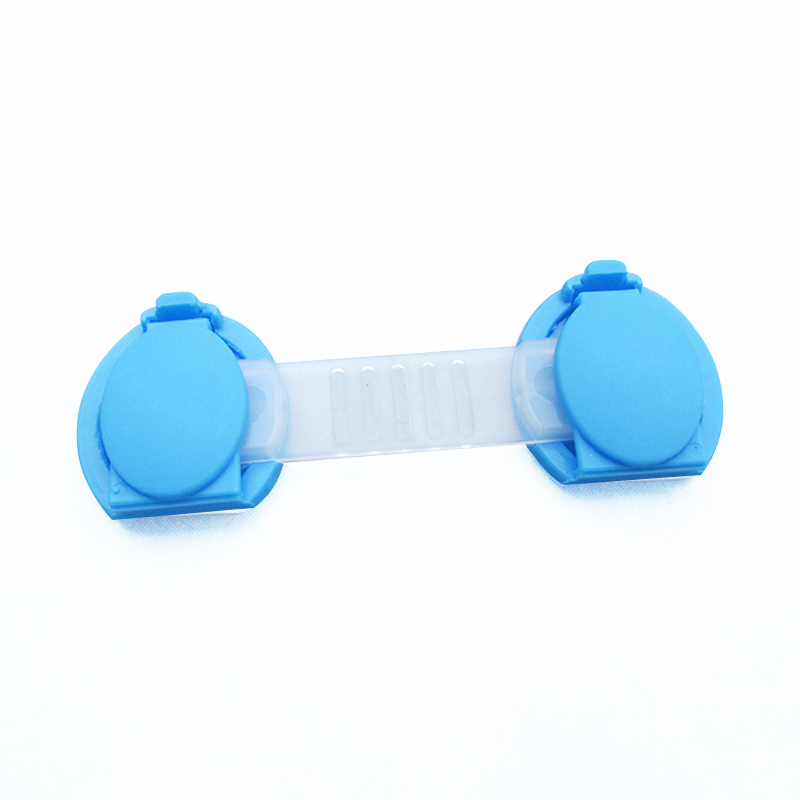 10 stks/partij Kind Lock Bescherming Van Kinderen Vergrendeling Deuren Voor kinderen Veiligheid Kids Plastic Lock best selling: blue 10cm