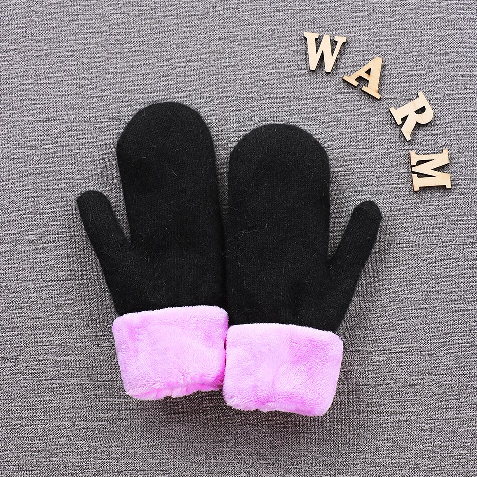 Winter Handschuhe für Große Mädchen warm Outwear Fäustlinge Erwachsenen betroffen Vlies Handschuhe Teenager freundlicher Anti Kalt Zubehör Schwarz Grau Beige: B
