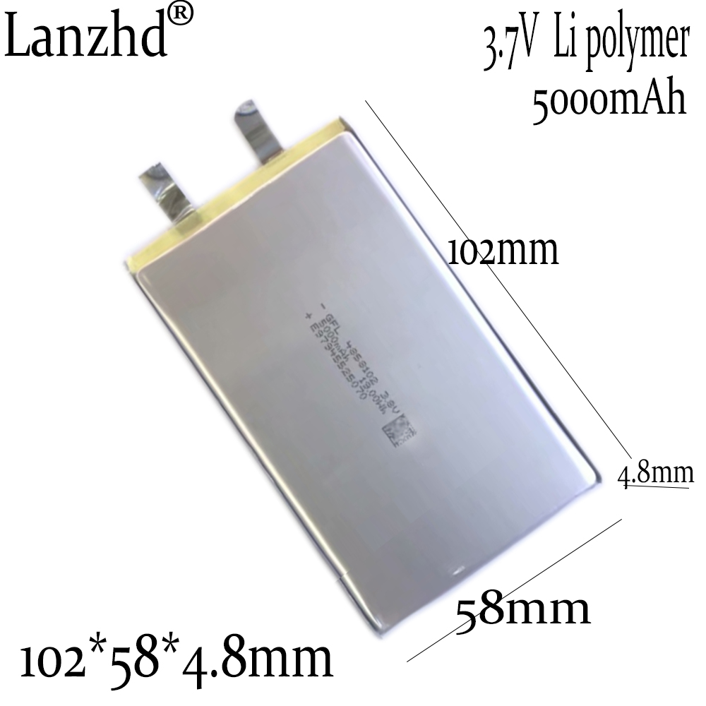 1-10 sztuk DIY baterie 3.7V Li bateria litowo-polimerowa 4858102 5000mAh do Tablet komputer zasilanie mobilne nadzoru medycznego,