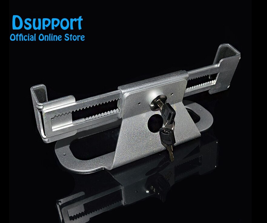 Anti-Theft Laptop Display Stand - Aluminum Alloy - Security Lock & Key - 13-19 inch Laptop Holder