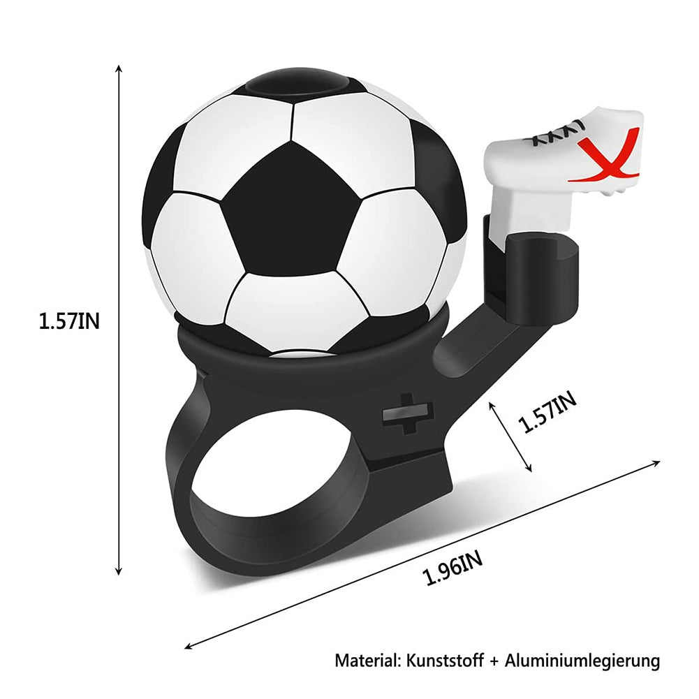 Fiets Kleine Bel Cartoon Voetbal Fietsen Bells voor Mooie Kinderen Stuurbel Fietstocht Mini Bel Alarm Fietsaccessoires