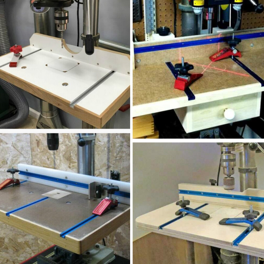T-Schiene Holzbearbeitung T-Nut Slide Track Aluminium Gehrung T-Schiene, T-Nut Gehrungsschiene Jig T Schraube Vorrichtung Schlitz Säge/Router Tisch Werkzeug