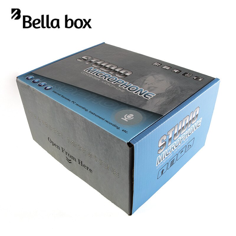 Bella box 103 studio XLR microphone capacitor, computer game recording microphone, sound card, Podcast