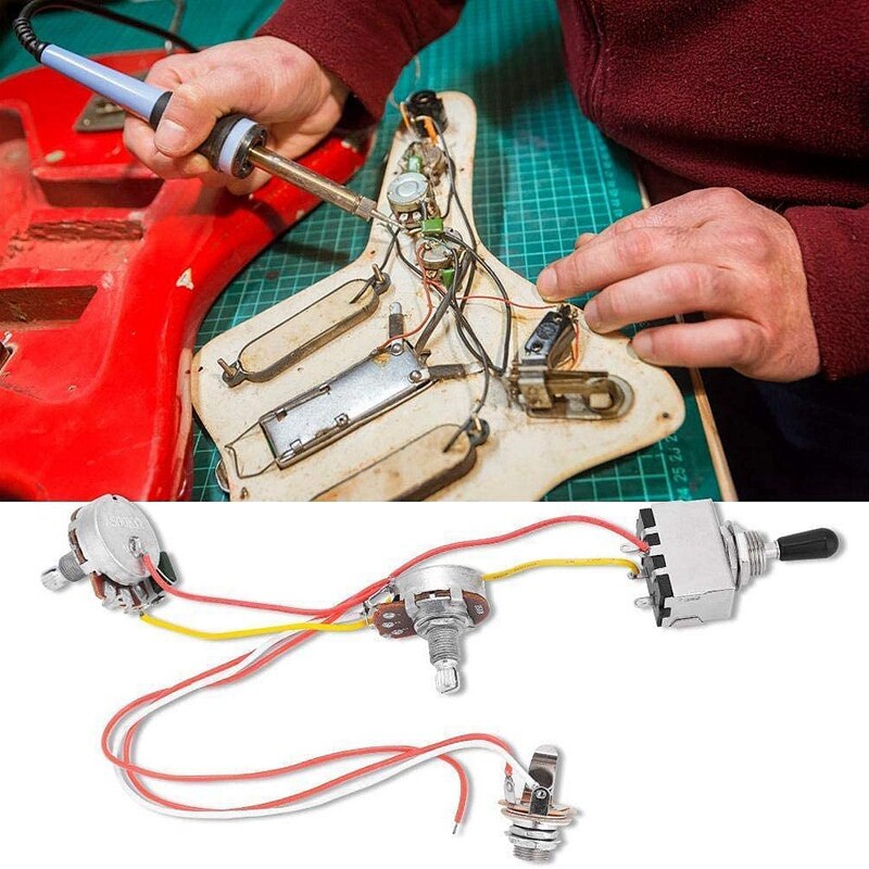 Gitaar Kabelboom Voorbekabeld 3 3-weg Schakelaar Voor Lp Elektrische Gitaar Met 2 Humbuckers Voor Les Paul Gitaar