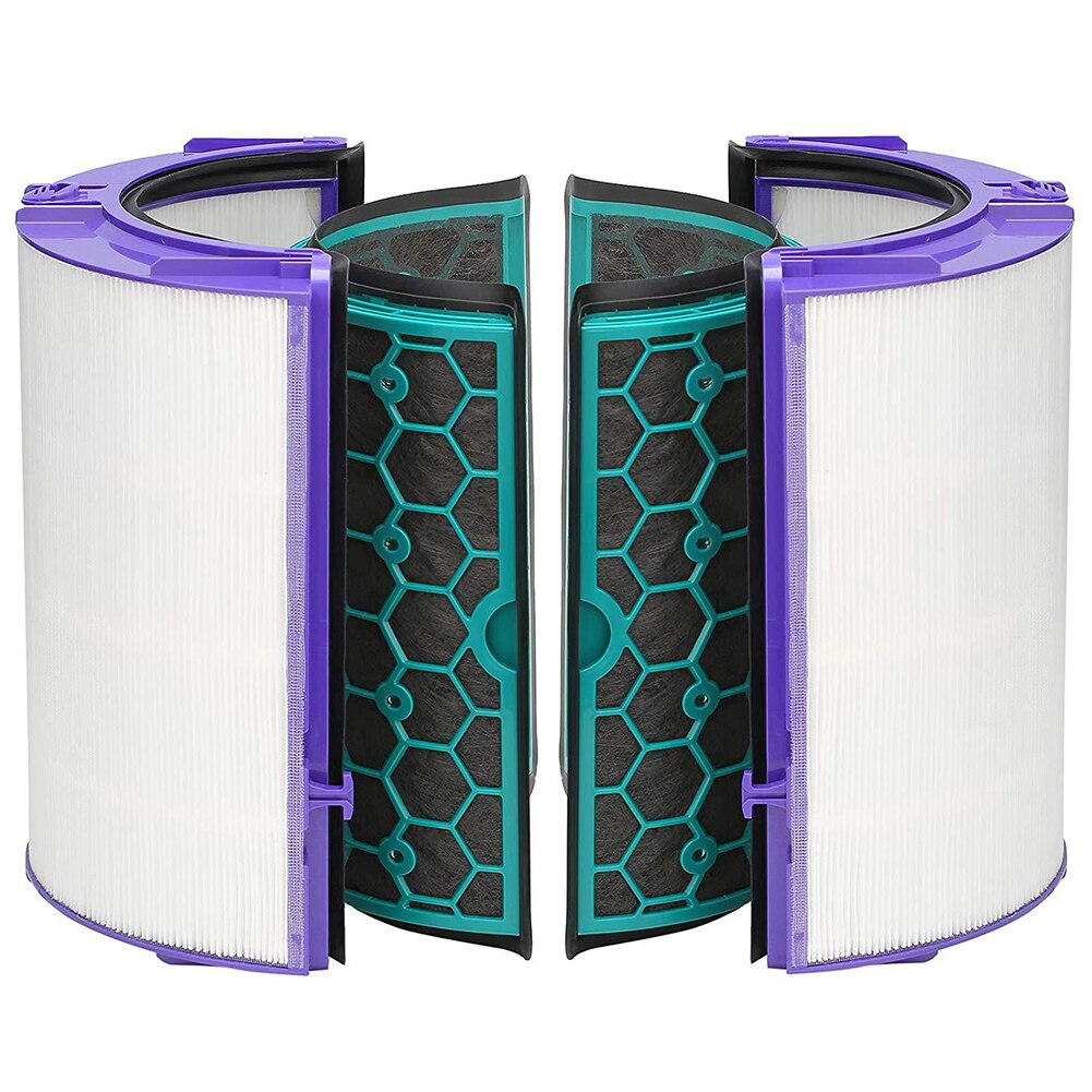 Purificador de ar de carbono ativado reutilizável, 4 pçs/set, durável, fácil, limpeza, conjunto de filtro doméstico para dyson tp04 tp05 hp04 hp05 dp04