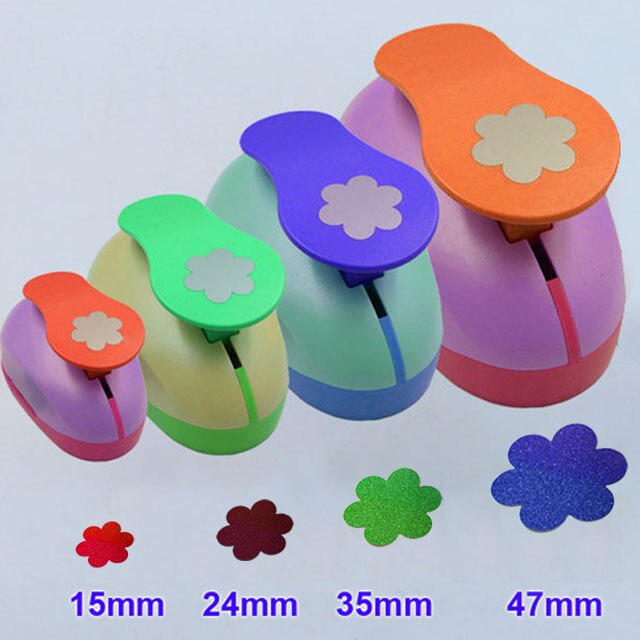 Perforatrice di carta perforatrice taglierina di carta mestiere di carta Calico stampa fiore fai da te mestiere di carta perforatrice perforatrice дырокол фигурный: Six flower