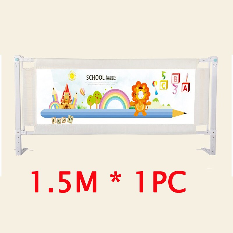 Baby bed fence lift up and down security gate children bed rail kids playen: 1.5m
